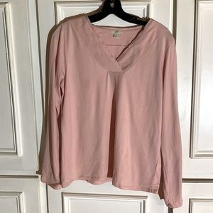 Pale pink pullover top